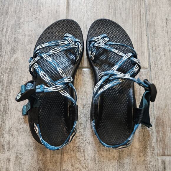 Chaco ZX/2 Classic Sandals Women’s 8 Dual Strap Blue Adjustable Hiking Shoe - Picture 5 of 10